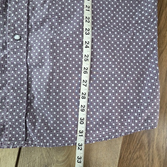 Cinch Men's Shirt XL Purple Western Wear Long Sleeve Button Down Cotton - Picture 10 of 10